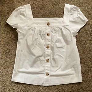 Button down short sleeve top